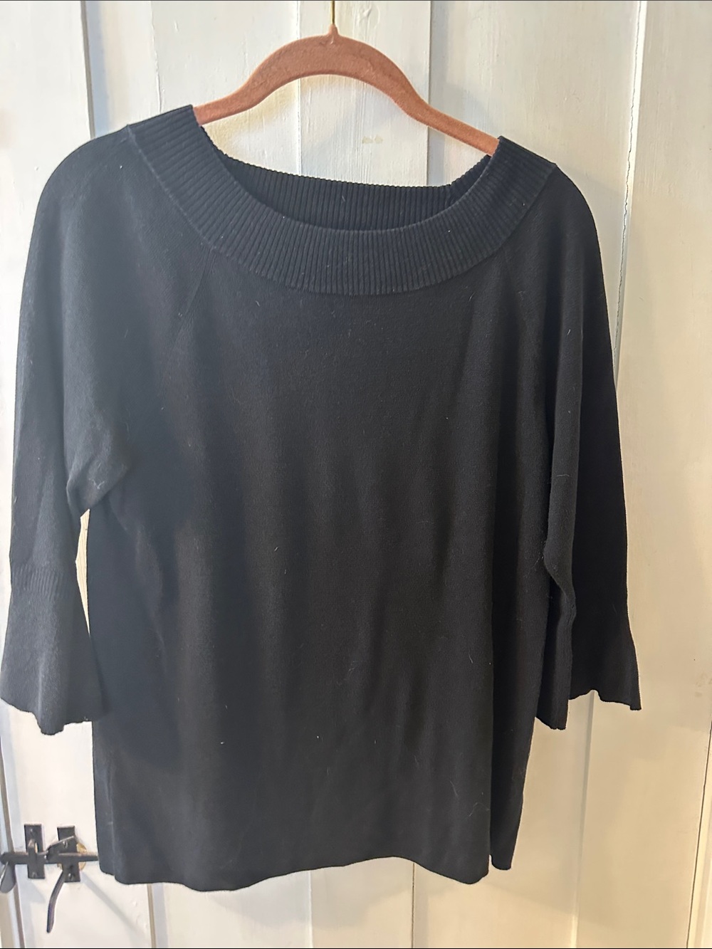Talbots black crew neck sweater